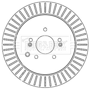 BORG & BECK Тормозной диск BBD5342